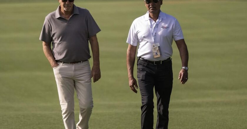 ‘Hitting the beach in a war:’ Kevin Costner arrives to Myrtle Beach Classic Pro-Am