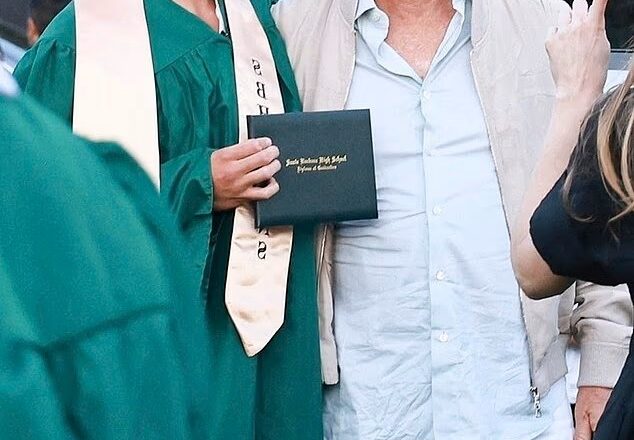 Tense Silence: Kevin Costner, Ex Christine Baumgartner Stay Separate at Graduation